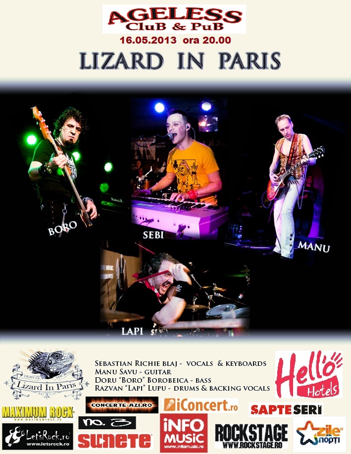Concert Lizard in Paris in Bucuresti